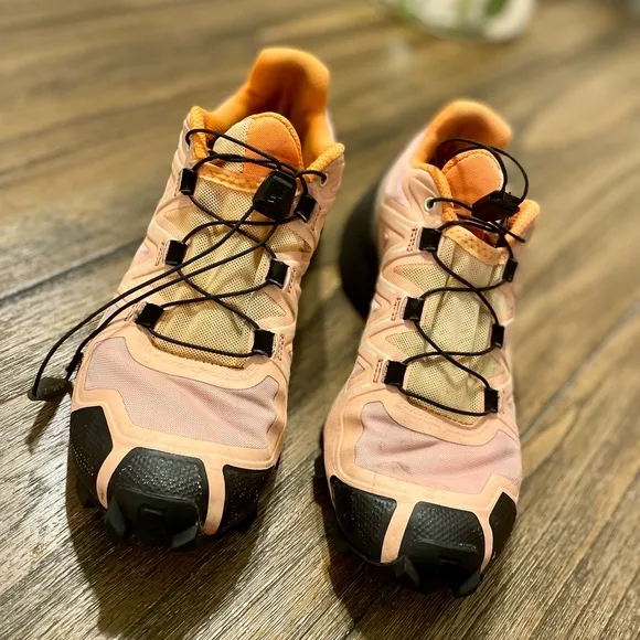 Salomon Speedcross Women's Trail Running Shoes L416099 Size 6.5 Outdoors Peach