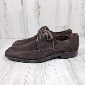 Salvatore Ferragamo Brown Suede Lace-Up Oxford Dress Shoes #1143