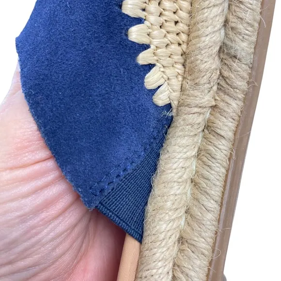 SAM EDELMAN Austin Espadrille Mules Women’s Size 8 in Blue