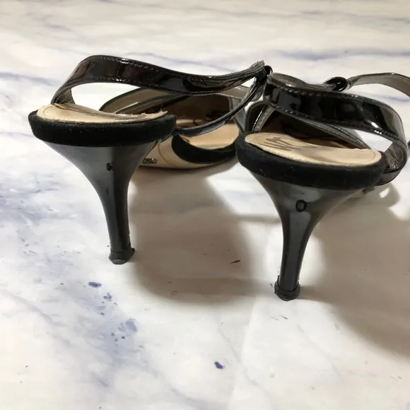 Sam Edelman Black Snakeskin Othello Pump High Heel
