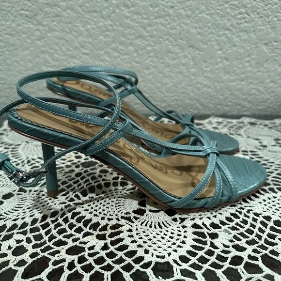 Sam Edelman Blue Sage Pippa Ankle Strap Heels