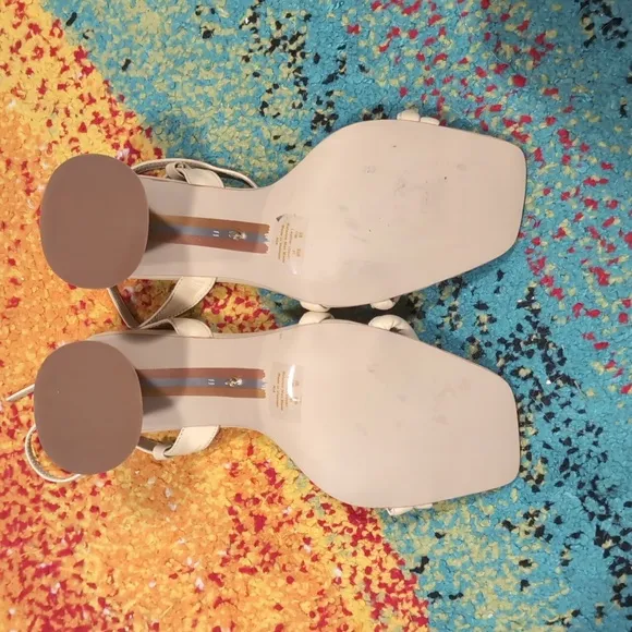 Sam Edelman Cream Strappy Heels
