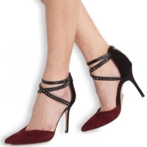 Sam Edelman Darla Suede Studded Pointed Heels.