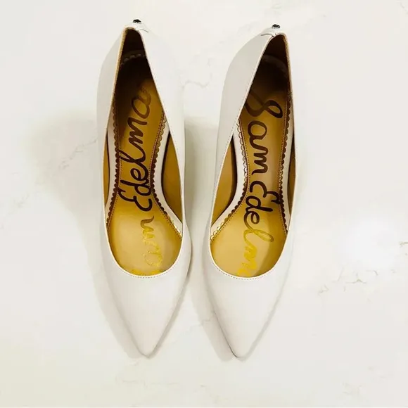 Sam Edelman Hazel Pointed Toe Pump | NIB | Bright White | 7.5 W