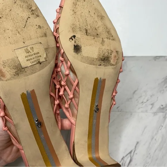 Sam Edelman Synder Pink Faux Leather Mule 7M