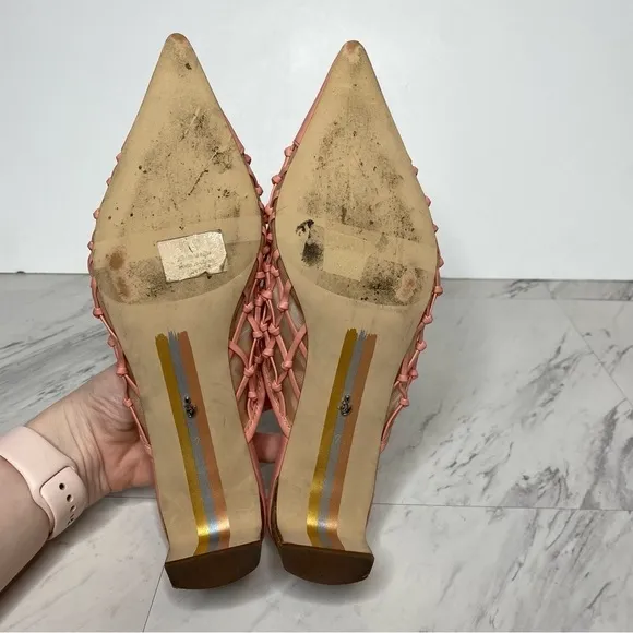 Sam Edelman Synder Pink Faux Leather Mule 7M