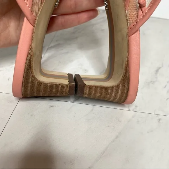 Sam Edelman Synder Pink Faux Leather Mule 7M