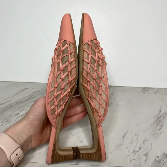 Sam Edelman Synder Pink Faux Leather Mule 7M