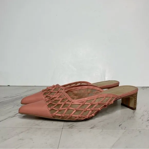 Sam Edelman Synder Pink Faux Leather Mule 7M