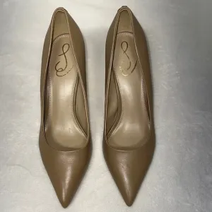 Sam Edelman Tan Stiletto Heels Pointed Toe Pumps
