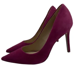 Sam Edelman Womens Shoes Hazel Pumps Sz 6.5 Pink Fuschia Suede Leather Feminine