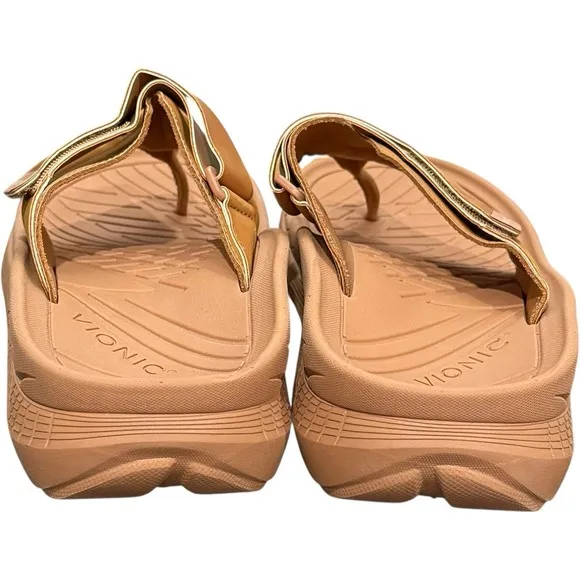 Sample Color Rare Vionic Restore II Thong Tan Slip On Slides Flip-Flops Shoes 8