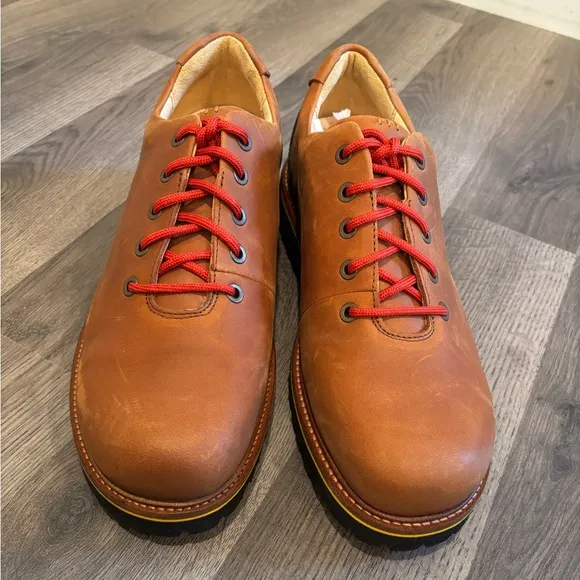 Samuel Hubbard Men's Brown Leather Shoes hiking outdoor breathable