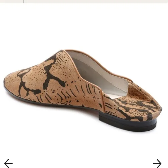Sanctuary Saieda Snake Print Suede Mules
