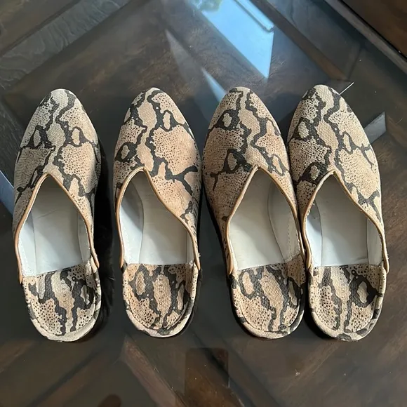 Sanctuary Saieda Snake Print Suede Mules