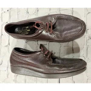SAS Handsewn Shoes Brown Leather Lace Up USA MADE MENS SIZE 11.5