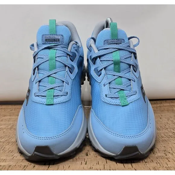 Saucony Shoes Women's 11 Aura Trail Running‎ Athletic Trail Blue Sneakers