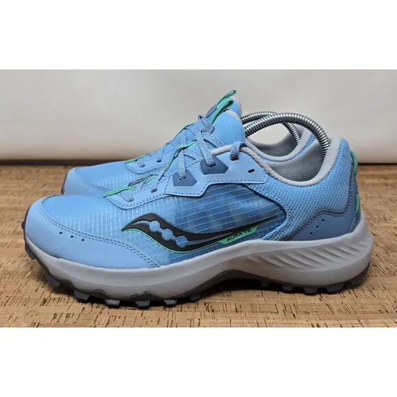 Saucony Shoes Women's 11 Aura Trail Running‎ Athletic Trail Blue Sneakers