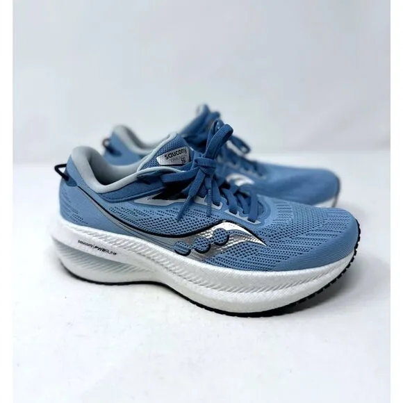 Saucony Triumph 21 running shoes sneakers blue Women's size 7  S10881-115 NEW