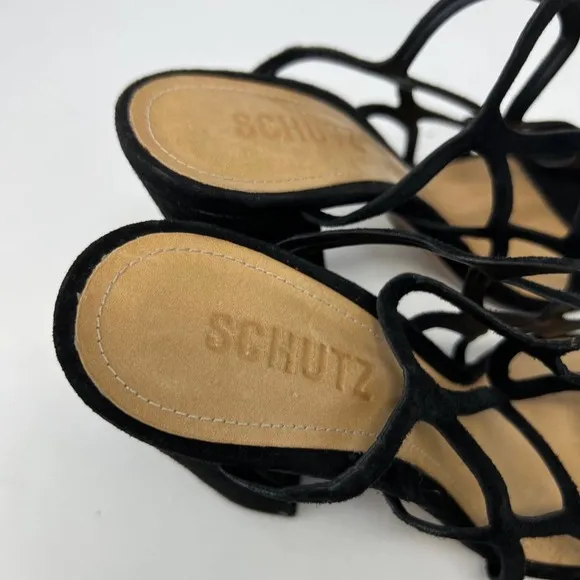 Schutz Honeycomb Strappy Heels