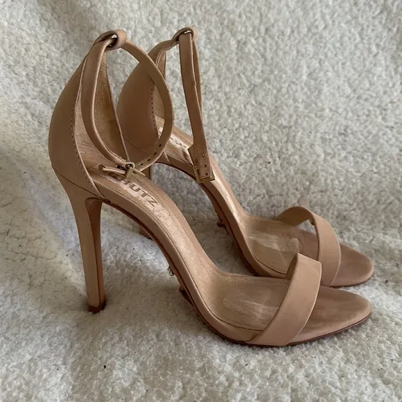 Schutz | Jeanette Tanino ll Nude Strappy Heels | 6B