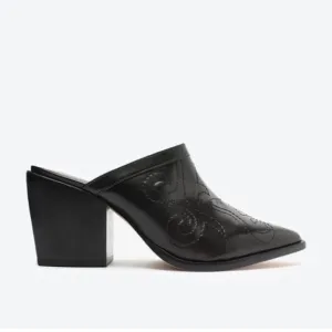 Schutz Leather Pointed Toe Heeled Mules - Zarly Size 10 NEW