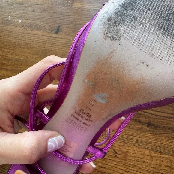Schutz Purple Strappy Heels