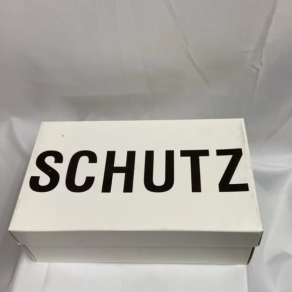 SCHUTZ  Shary Metallic Snake Rainbow Embellished Heels Size 6 NIB