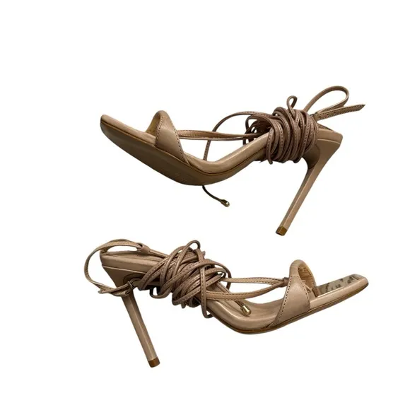Schutz Vikki Leather Strappy Sandals