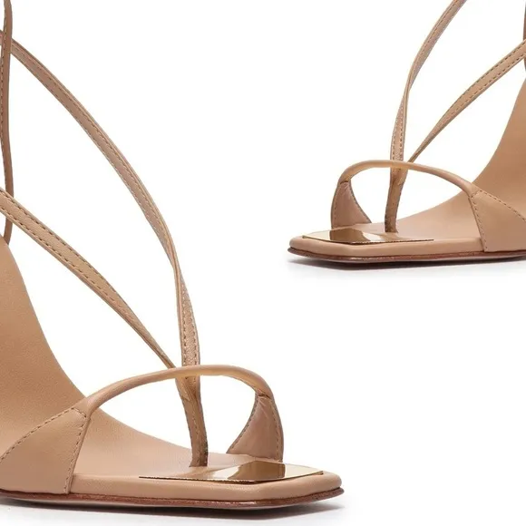 Schutz Vikki Leather Strappy Sandals