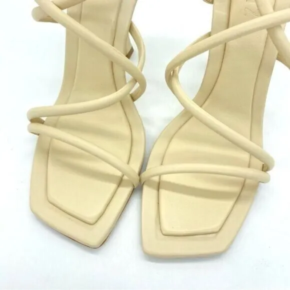 Schutz Lovi Nappa Leather Sandal Heels New