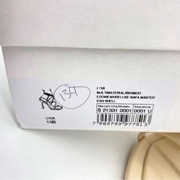 Schutz Lovi Nappa Leather Sandal Heels New