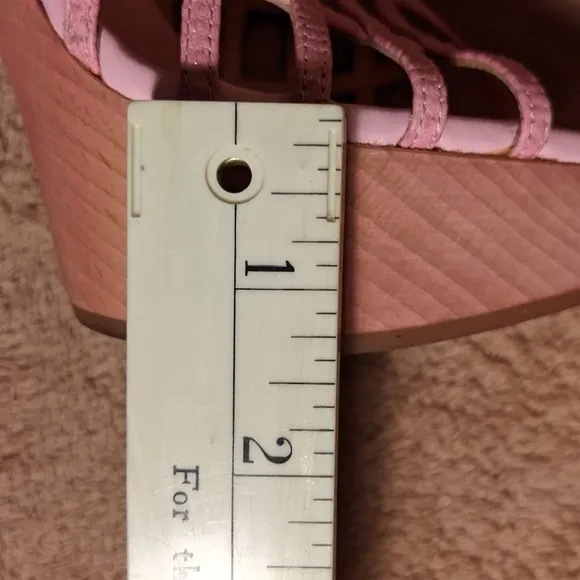 Sergio Rossi Pink Strappy Platform Heels 37.5 (6.5/7 US)