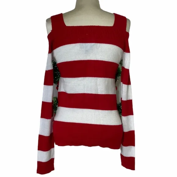 Sexy No So Ugly Christmas Sweater Pretty Sexy Christmas Sweater Cut Out Shoulder