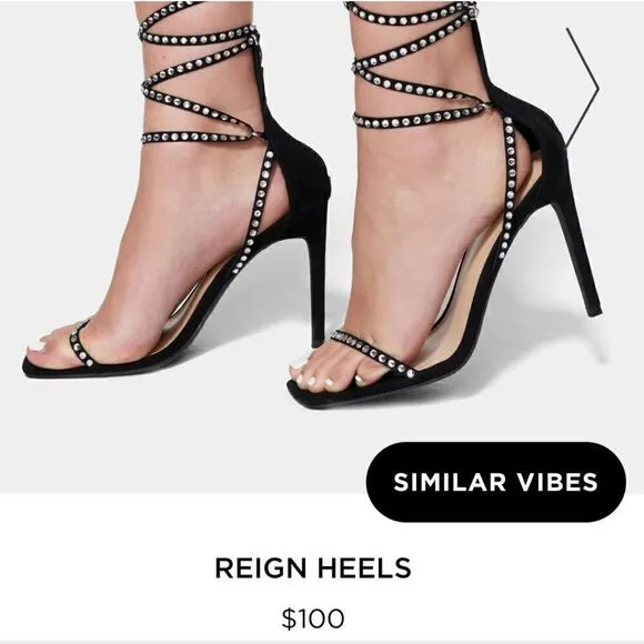 Sexy bebe Rhinestone Embellished size 9 Heels