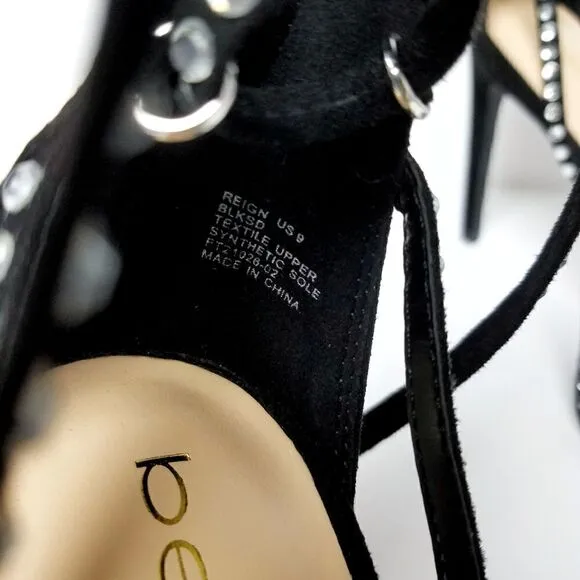 Sexy bebe Rhinestone Embellished size 9 Heels