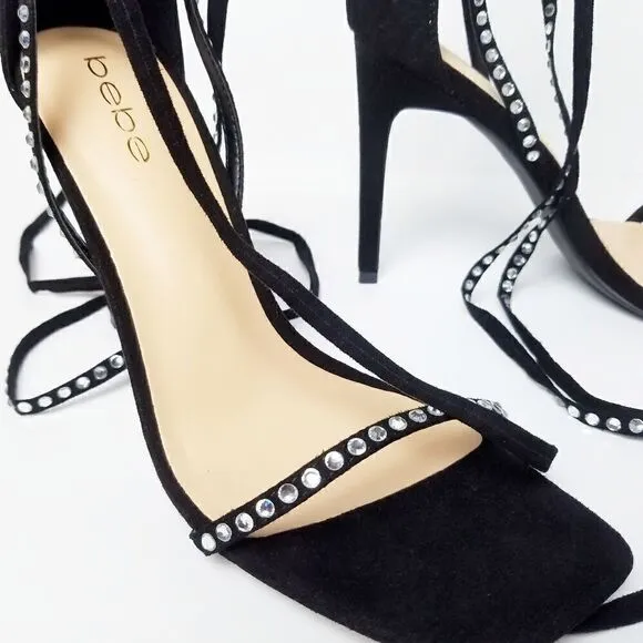Sexy bebe Rhinestone Embellished size 9 Heels