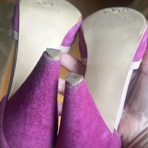Seychelles suede heels Mary Jane style size 8 pink lovely shoes