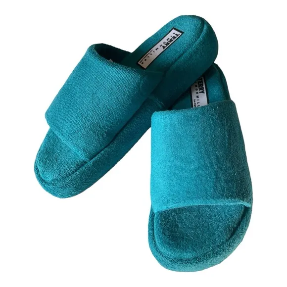 Simon Miller Terry Slides Vibrant Turquoise Size 7