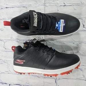 Skechers MENS SIZE 8 Go Golf Pro 4 Legacy Shoes 214001 Black Red Leather