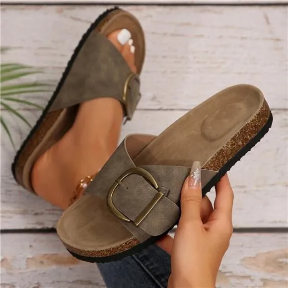 Slip-On Fashion Sandals With Tassels And Straw Fabric - Perfect Summer Footwear