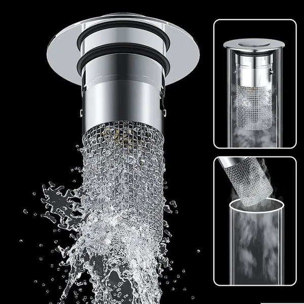 Smart Sink Filter | Stops hair and debris before they clog your pipes