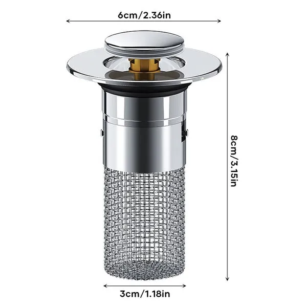 Smart Sink Filter | Stops hair and debris before they clog your pipes