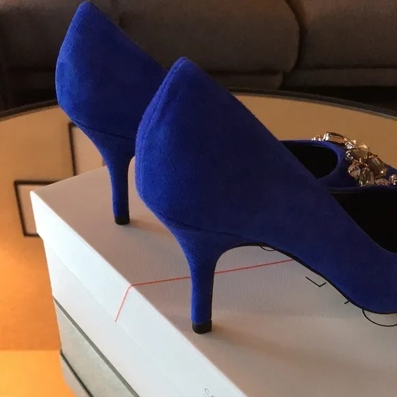 Sole Society Royal Blue Suede Pumps