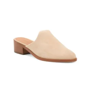 SOLUDOS sand Suede Venetian Heeled Mules
