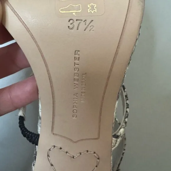 Sophia Webster Snakeskin Strappy Heels – Size 7.5, Ultra Chic Design