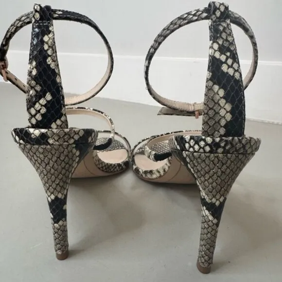 Sophia Webster Snakeskin Strappy Heels – Size 7.5, Ultra Chic Design