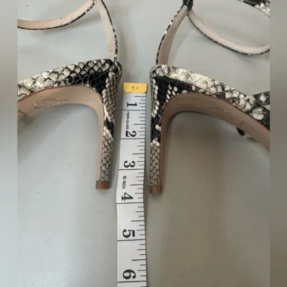 Sophia Webster Snakeskin Strappy Heels – Size 7.5, Ultra Chic Design