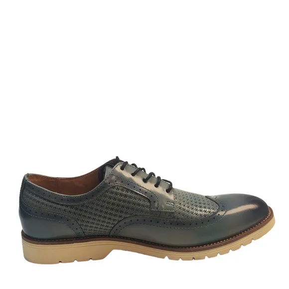 Stacy Adams Men's Dress Shoes Emerick Leather Lace Up Oxfords 7M Chalk Blue