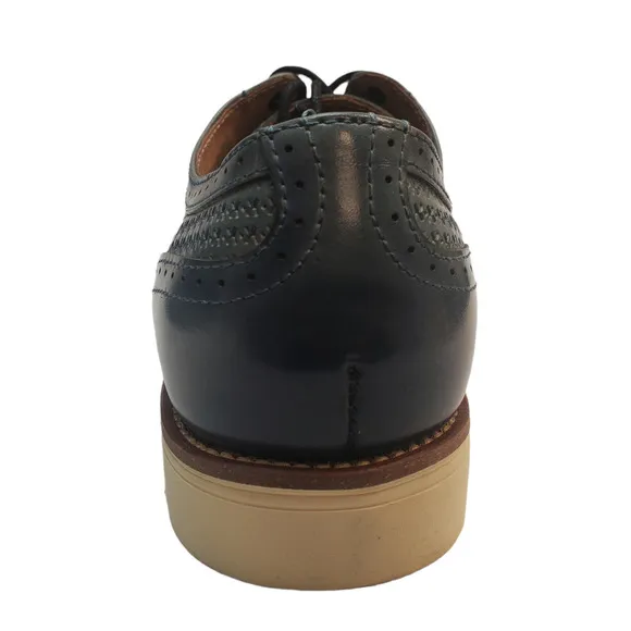 Stacy Adams Men's Dress Shoes Emerick Leather Lace Up Oxfords 7M Chalk Blue